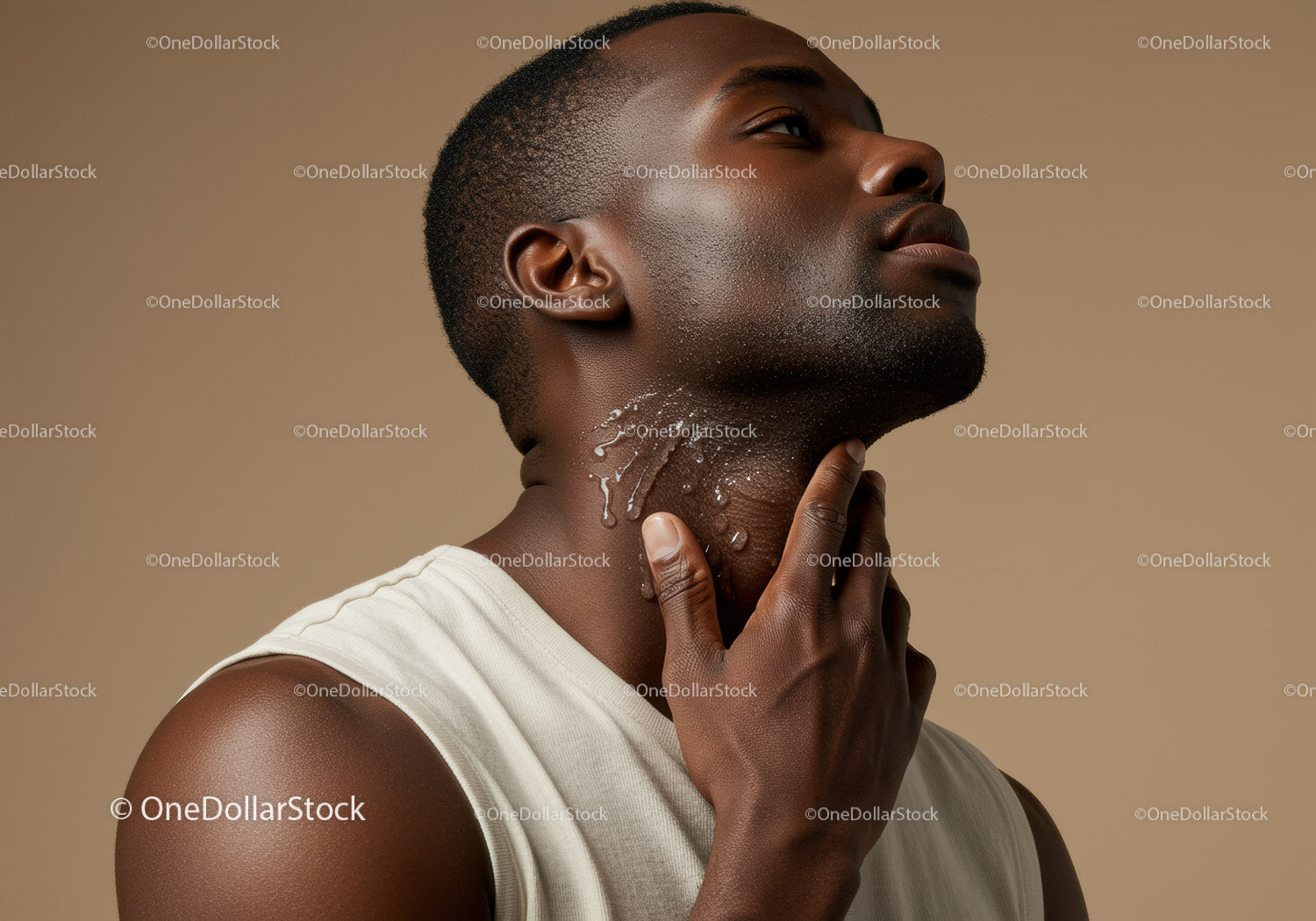 Elegant Male Portrait with Smooth Skin and Trendy Hairstyle