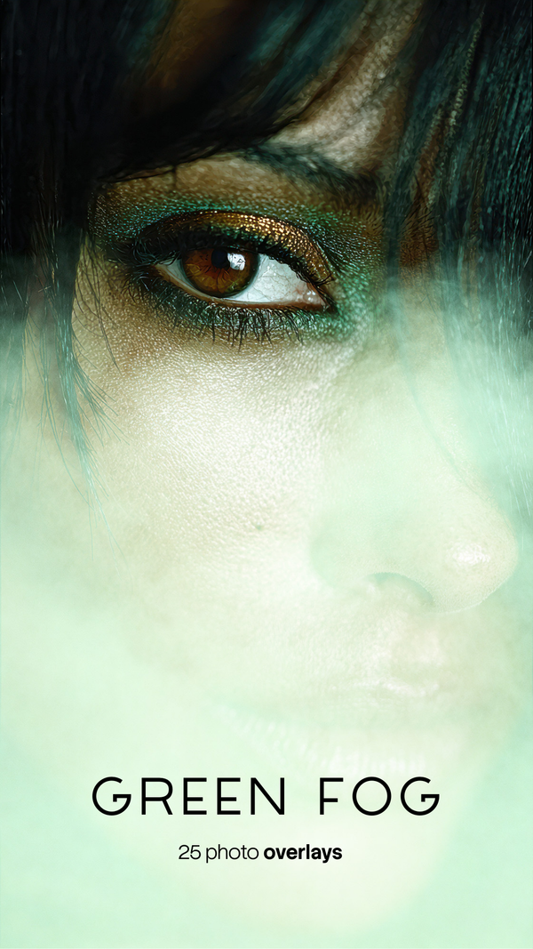 Green Fog Overlays (25 JPG files)