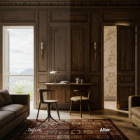 Before and after Antique Colors LUT Pack effect