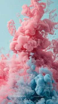 Colorful Ink in Water Abstract Fluid Motion for Creative Use