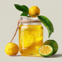 Refreshing Lemonade in a Stylish Glass Jar with Citrus Garnish