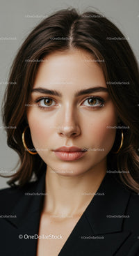 Elegant Woman Portrait with Confidence and Style