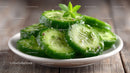 Fresh Cucumber Slices in a Bowl for Healthy Refreshing Snack