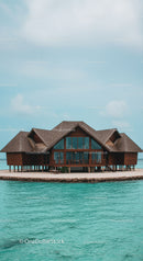Luxury Overwater Bungalow with Scenic Ocean View on Tropical Island