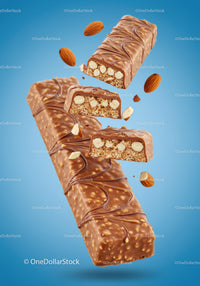 Chocolate Almond Protein Bars with Crisp Texture