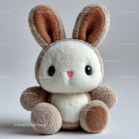 Cuddly Plush Bunny Toy with Large Ears for Kids and Decor