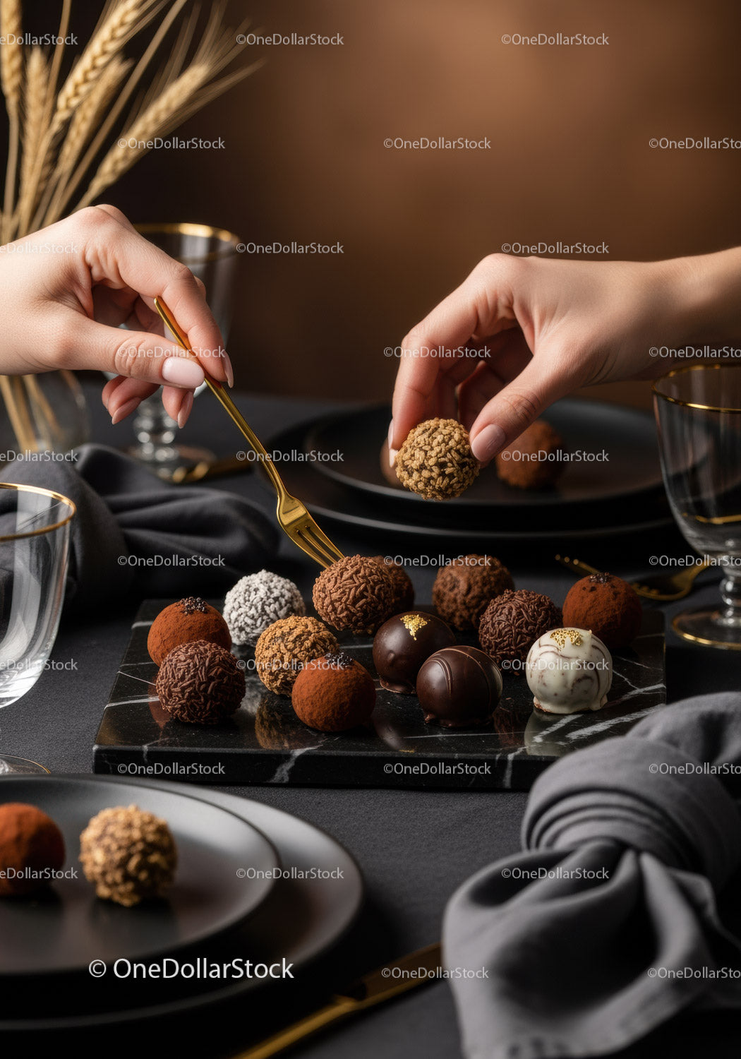 Elegant Box of Assorted Gourmet Chocolate Truffles for Celebrations