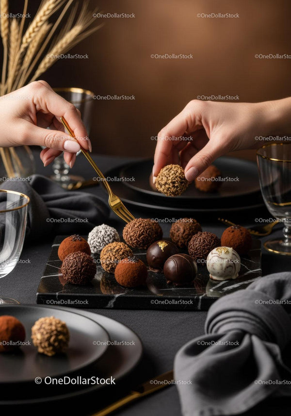 Elegant Box of Assorted Gourmet Chocolate Truffles for Celebrations