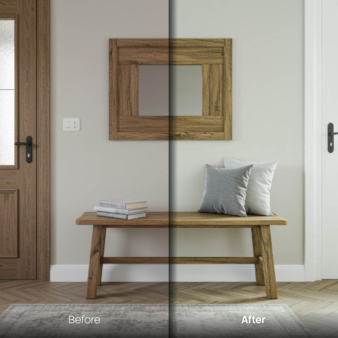 interior photography edit with Modern Interior Bright Lightroom presets