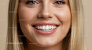 Close up of healthy smile with white teeth
