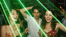 Before and after Lasers Photo Overlays effect