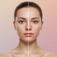 Before and After Skin Care Treatment Facial for Clear Skin
