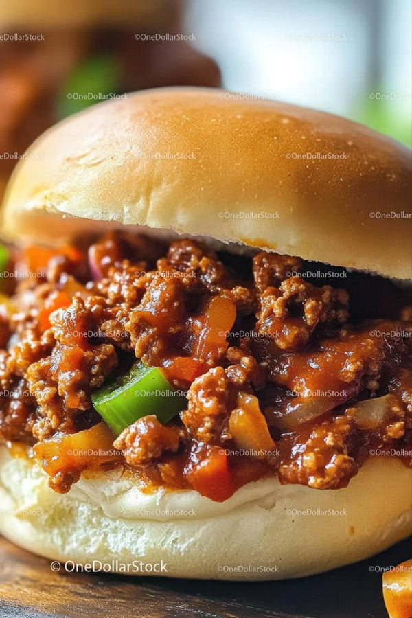 Juicy Beef Burger with Fresh Vegetables and Soft Bun