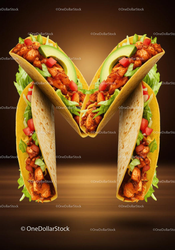 Fresh Chicken Tacos with Avocado and Vegetables