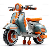 Futuristic Toy Robot with Large Eyes and Bunny Ears for Kids