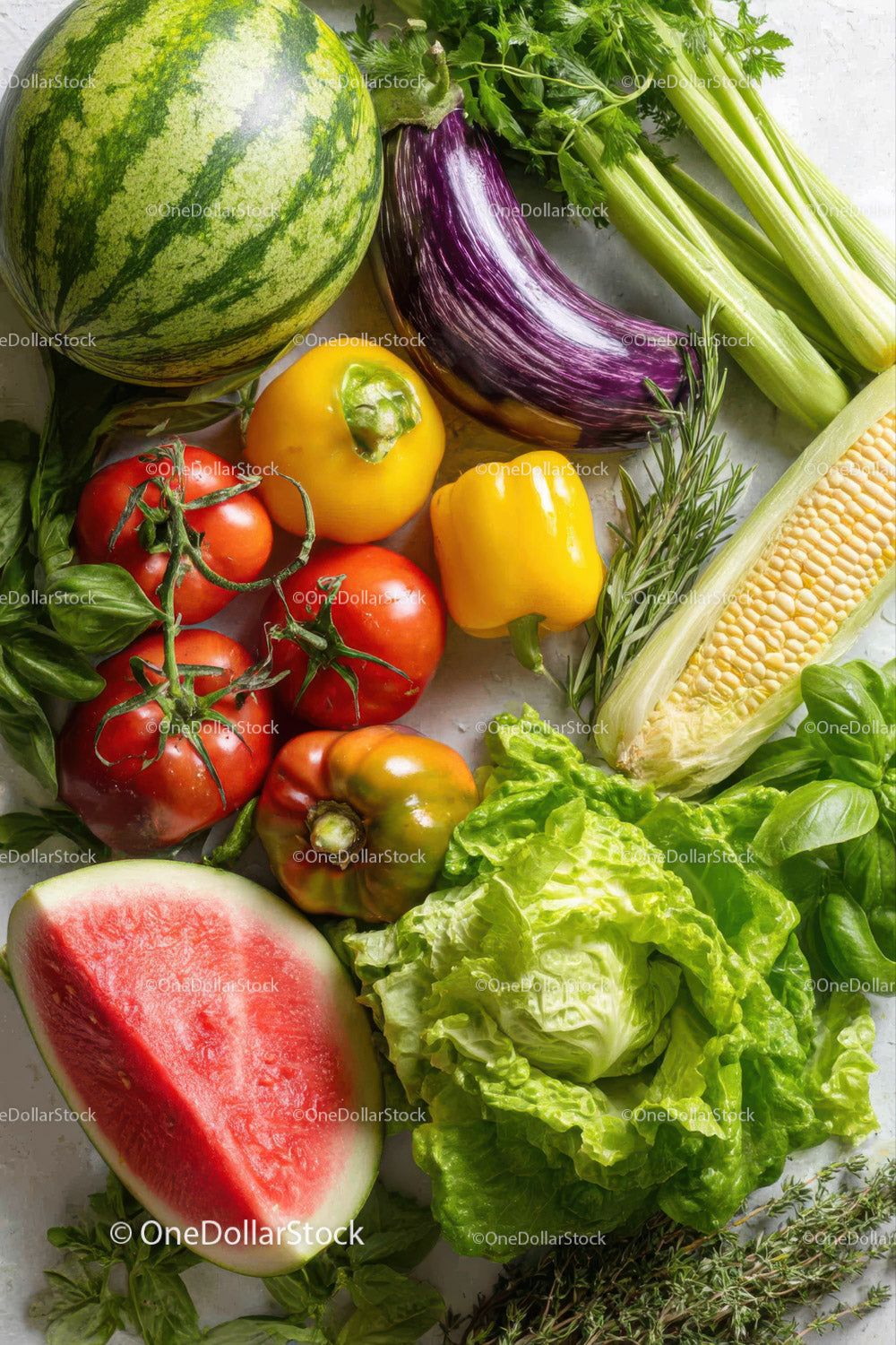 Fresh Organic Vegetables and Fruits for Healthy Eating