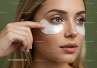 Young Woman Applying Facial Mask for Skin Rejuvenation