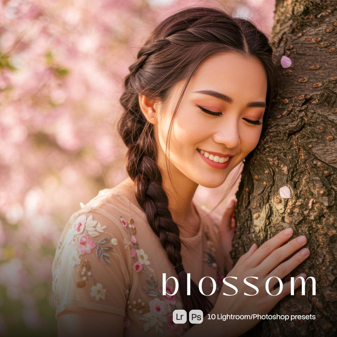 Blossom Lightroom presets cover preview