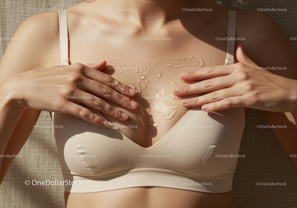 Close-Up of Woman Applying Body Oil to Youthful Skin in Sunshine
