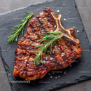 Juicy Grilled Beef Steak with Fresh Rosemary and Seasoning
