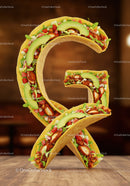 Tasty Taco Letter G Made of Fresh Ingredients