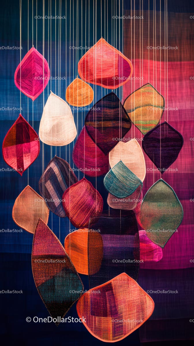 Colorful Fabric Lanterns Hanging for Festive Decor