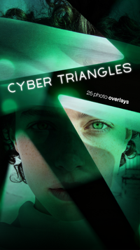 Cyber Triangles Photo Overlays preview