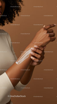 Close-up of Woman Applying Lotion to Arm for Skincare and Wellness
