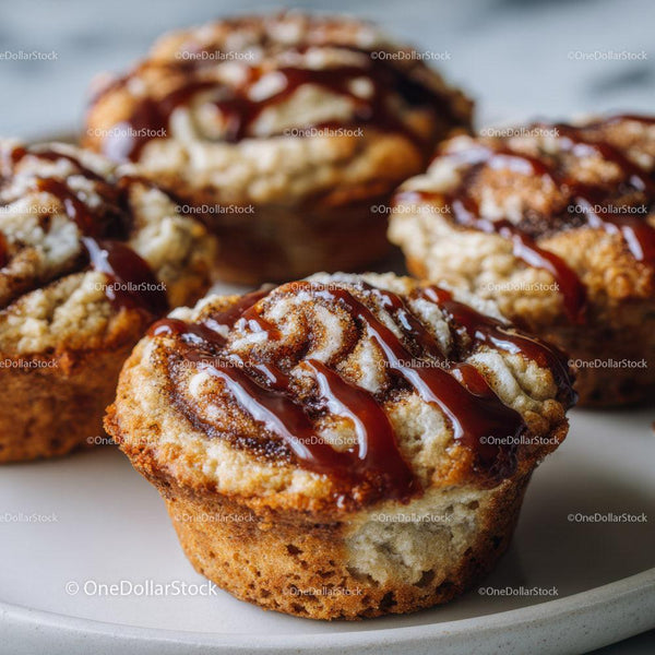 Delicious Chocolate Chip Muffins with Chocolate Drizzle