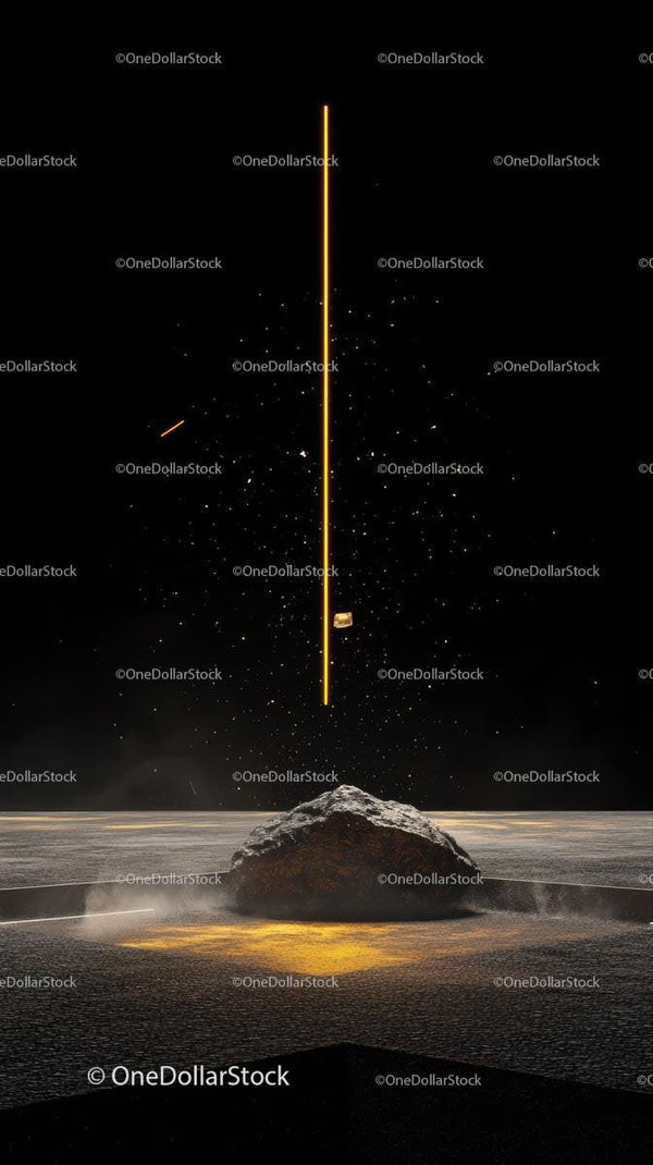 Spectacular Rocket Launch with Bright Sparks and Fireworks at Night