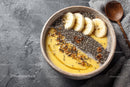 Delicious Tropical Smoothie Bowl with Banana and Chia Seeds