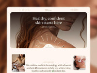 Dermato Framer template homepage preview