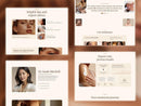 Dermato Framer template website sections preview