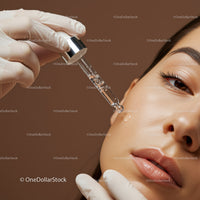 Facial Serum Dropper Applying Skin Hydrating Serum in Beauty Routine