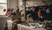 Cozy Winter Table with Handmade Christmas Decorations