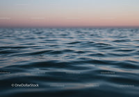 Serene Ocean Waves with Twilight Sky and Gentle Ripples