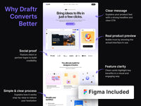 Draftr Framer template responsive layout preview
