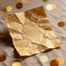 Crumpled Vintage Paper with Elegant Gold Frame Detail JPG Mockup Image preview