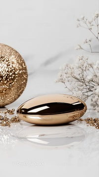 Elegant Gold Metallic Decorative Sculpture for Modern Interior