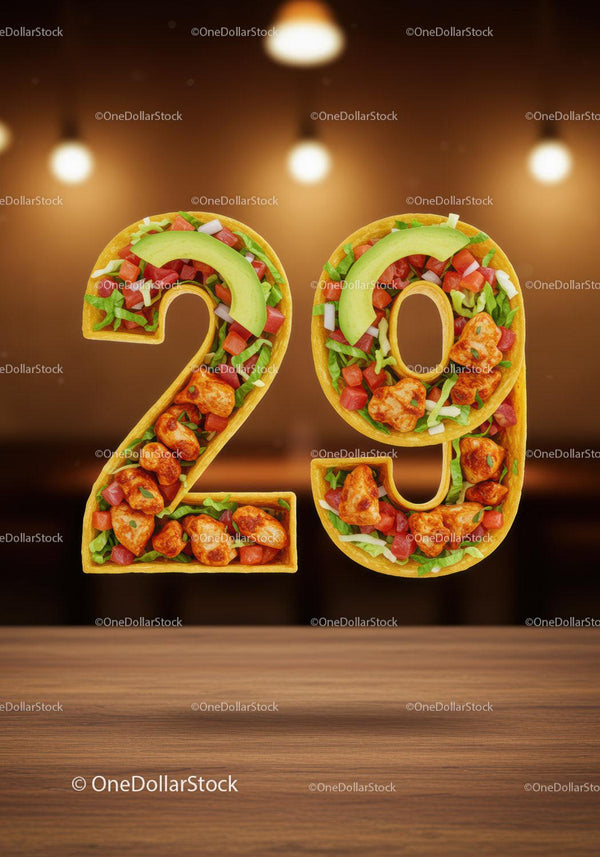 Fresh Mexican Food Numbers 29 with Chicken and Avocado