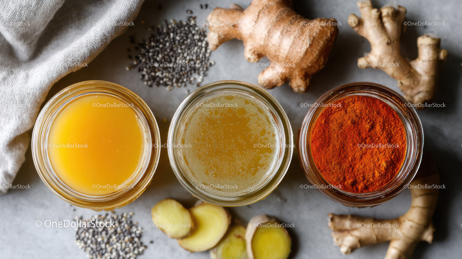 Assorted Herbal Roots and Spices for Natural Healing and Cooking