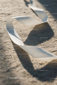 Nautical Marine Buoy Line on Beach Sand with Ocean Background