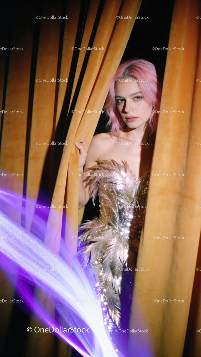 Before and after Purple Rays Photo Overlays effect