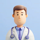 Friendly Doctor Figurine with Stethoscope for Healthcare Professionals