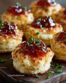 Golden Potato Croquettes with Ketchup and Herbs for Appetizers