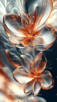 Elegant Glass Flower Sculptures for Modern Interior Decor