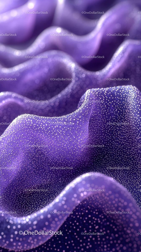 Purple Abstract Texture with White Dots and Wavy Pattern for Background