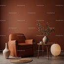 Cozy corner with leather armchair and natural decor
