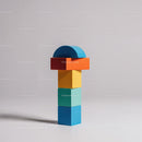 Colorful Stacking Blocks Toy for Kids with Vibrant Geometric Shapes