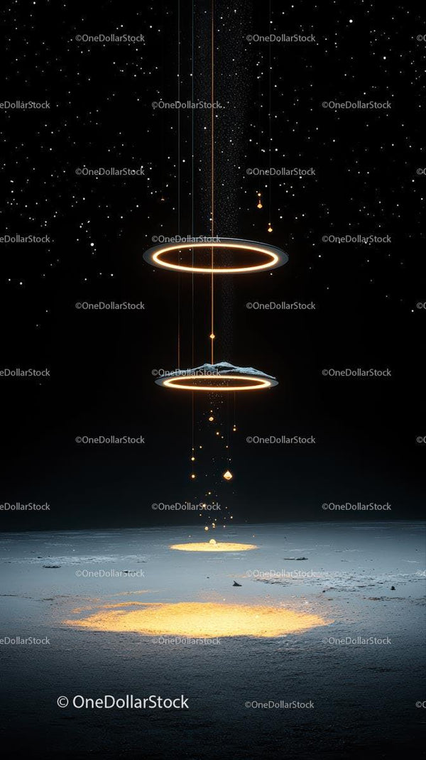 Futuristic Moon Landing Scene with Spacecraft and Astronauts